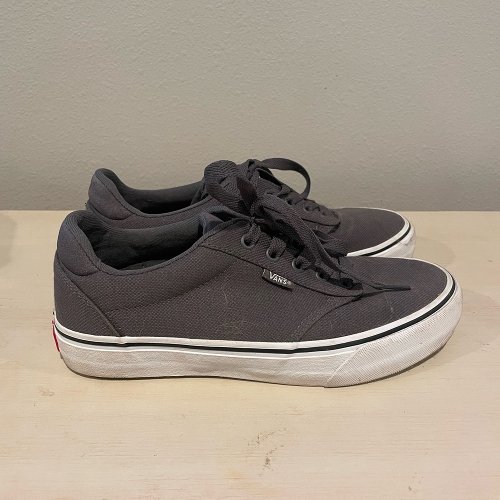 Vans Atwood Dark Gray Deluxe Comfort Ortholite Men Shoes‎ Size 8